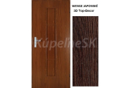 ImperioDoor interiérové rámové dvere LAGO.3-Plné, 3DTopDecor Wenge Japonské
