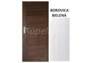 ImperioDoor set interiérové rámové dvere BRYTANIA.3, 3DTopDekor Borovica Bielená+Zárubňa
