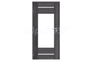 VOSTER set ROCCO 10 rámové dvere presklené, fólia 3D Antracit a Zárubňa