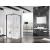 Ravak PIVOT PSKK3 Sprchový kút R50 štvrťkruh 3-diel 80x190cm Profil BLACK sklo Číre+vešiak