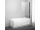 RAVAK PVS1 Vaňová zástena jednodieľna pevná BLACK 80x140cm  79840300Z1