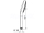 Hansa 84310100 HANSa CTIVEJET Ručná sprcha 120, 1 - polohová, Chróm šedá 84310100