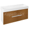 Sapho MEDIENA umývadlová skrinka 117x50,5x48,5cm, biela matná/dub natural