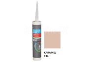 RAKO system ASI 134 Silikónový tesniaci tmel, vodeodolný-protiplesňový,mra,310 ml, Karamel