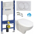 Geberit SET Duofix BasicDELTA 111.153.00.1+WCzávesné Sapho TAURUS+WC sedSC+Delta20Biela