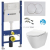 Geberit SET Duofix BasicDELTA 111.153.00.1+WCzávesné CITY OVAL CleanOn+sedSC+Delta20Biela