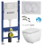 Geberit SET Duofix BasicDELTA 111.153.00.1+WCzávesné CASPIA CleanOn+sedSC+Delta20 Biela