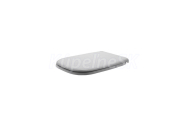 Duravit D-Code Seat and cover D-Code, white w/o soft closure, hinge sst