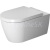 Duravit ME by Starck Toilet-set,wm,ME by Starck,white rimless WD, Durafix, incl.s&c w.sc