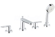 GROHE 2511900A BAULOOP Vaňová 4-otvorová kombinácia, DN 20, Chróm