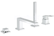 GROHE 19897001 EUROCUBE Páková vaňová 4-otvorová batéria, Chróm 19897001