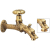Sapho Retro ventil s rozetou, bronz