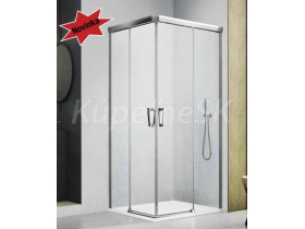 Ronal CADURA CAE2 posuvné dvere pre sprchový kút 80x200 cm,rohový vstup,Ľavé,Číre/Aluchróm