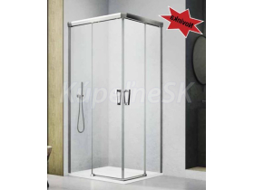 Ronal CADURA CAE2 posuvné dvere pre sprchový kút 90x200cm,rohový vstup,Pravé,Číre/Aluchróm