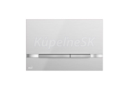 ALCA Ovládacie tlačítko pre predstenové inštalačné systémy, nerez-polomat/lesk STRIPE-INOX