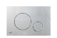 ALCA THIN-Ovládacie tlačítko pre predstenové inštalačné systémy, chróm-mat/chróm-lesk M772