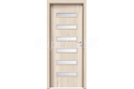 INVADO SET Rámové dvere VIRGO 1 presklené, fólia, Dub Jarný B705 + zárubeň