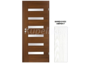 INVADO SET Rámové dvere VIRGO 1 presklené, fólia, Smrekovec Sibírsky B708 + zárubeň