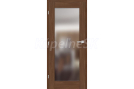 ERKADO SET Rámové dvere FRÉZIA 7 zrkadlové, Premium Orech + zárubeň
