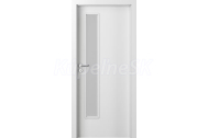 PORTA Doors SET Rámové dvere Laminát CPL, vzor 1.5, Biela, sklo činčila + zárubeň