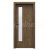 PORTA Doors SET Rámové dvere Laminát CPL, vzor 1.5, Orech Prírodný,sklo činčila +zárubeň