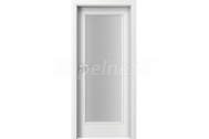 PORTA Doors SET Rámové dvere Laminát CPL, vzor 1.4, Biela, sklo činčila + zárubeň