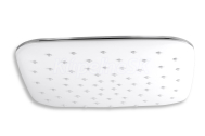 Novaservis Pevná sprcha 250 x 250 mm, biela-chróm RUP/410,1