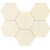 Tubadzin HORIZON Hex Ivory 28,9x22,1 mozaika VERTICA