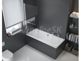 Santech VZA1ACT73 Actima1 vaňová zástena, 1-dielna, 73x145,rám chróm,sklo6 číre,so zdvihom