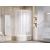 Ravak štvrťkruhový sprchový kút SKCP4-80 SABINA white, Pearl + Cleaner 80x80x185 cm