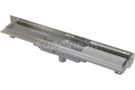 ALCA Flexible Low-Podlahový žľab pre perfor.rošt s lím. ku stene zvislý odtok APZ1104-1050