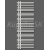 ZEHNDER Yucca kúpeľňový radiátor, 872x478 mm, chróm, výkon 174W