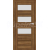 ERKADO SET Rámové dvere Debécia 2 presklené, fólia Premium Orech Klasický + zárubeň