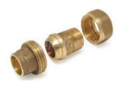 Comap 4341G šróbenie priame, eurokonus pájkovaný spoj - vonkajší závit, bronz, 15-1/2