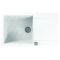 Alveus CADIT 40 kuchynský granitový drez so sifónom 86x50 - G-11 White