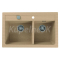 Alveus ATROX 50 kuchynský granitový drez so sifónom 79x50 - G-55 Beige
