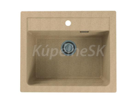 Alveus ATROX 30 kuchynský granitový drez so sifónom 59x50 - G-55 Beige, spodná montáž