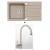 Alveus SET kuchynský drez NIAGARA 30 so sifónom 78x43,5 + batéria ARC110 - Beige