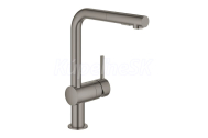 GROHE Minta Páková drezová batéria, vyťahovacia sprška, Brushed Hard Grafit 30274AL0