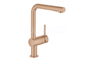 GROHE Minta Páková drezová batéria, vyťahovacia sprška, Brushed Warm Sunset 30274DL0