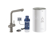 GROHE Red Duo M drezová batéria ohrev a filtrácia vody, Brushed Hard Grafit 30327AL1