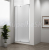 Polysan EASY LINE sprchové dvere do niky 880-1020x1900 mm,Brick/leštený Hliník Pivotové dv
