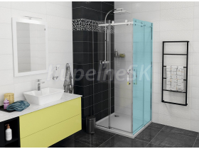 Gelco DRAGON sprchové dvere pre rohový vstup 90x200 cm Číre/Chróm Posuvné dv