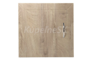 Aqualine Dvierka do stupačiek 60x60cm, dub Platin DS125