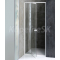 Aqualine AMICO 100 sprchové dvere do niky 1040-1220x1850 mm Číre/Biela Pivotové dv.