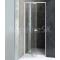 Aqualine AMICO 100 sprchové dvere do niky 1040-1220x1850 mm Číre/Biela Pivotové dv.