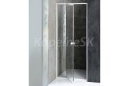 Aqualine AMICO 100 sprchové dvere do niky 1040-1220x1850 mm Číre/Biela Pivotové dv.