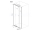 Aqualine AMICO 100 sprchové dvere do niky 1040-1220x1850 mm Číre/Biela Pivotové dv.