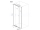 Aqualine AMICO sprchové dvere do niky 1040-1220x1850 mm Číre/Biela Pivotové dv.