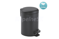 Gedy POTTY Odpadkový koš 5l, Soft Close, čierna matná
